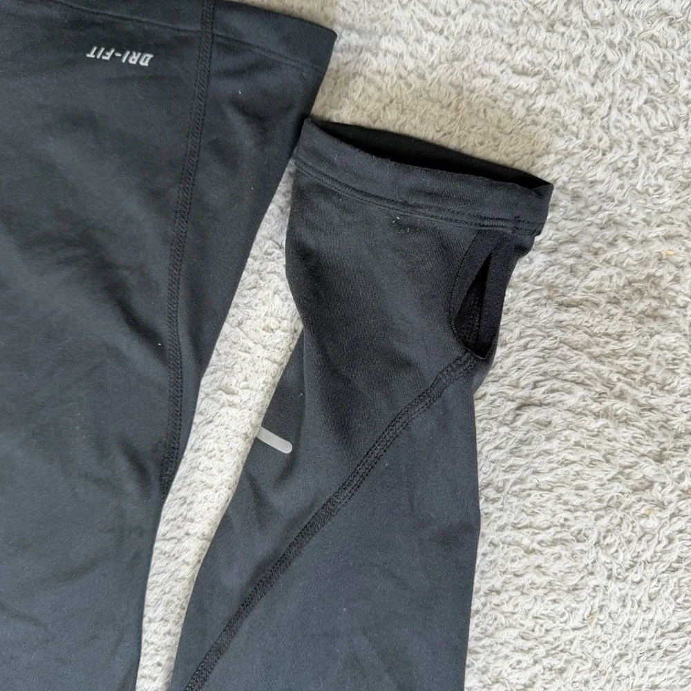 Nike Running 1/4 Zip Womens XL Black Dri-Fit Performance Stretch Pullover Active